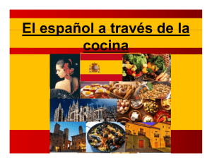 El español a través de la El español a través de la cocina