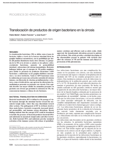 Translocación de productos de origen bacteriano en la cirrosis