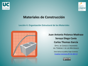 Lección 4. Organización Estructural de los Materiales Materiales de