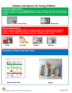 Inhalers and Spacers for Young Children