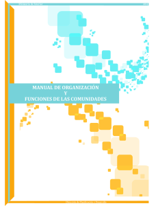 manual de organización y funciones de las comunidades