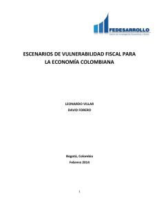 escenarios de vulnerabilidad fiscal para la economía