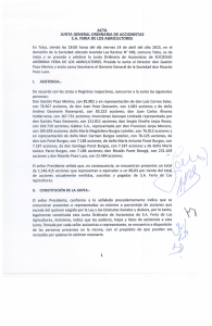 Acta Junta Ordinaria 24/04/2015 - Superintendencia de Valores y