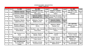 1er AÑO 2do AÑO 3er AÑO 4to AÑO Natación I:Savoia