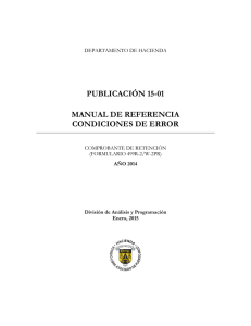 PUBLICACIÓN 15-01 MANUAL DE REFERENCIA CONDICIONES