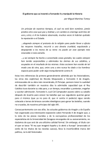 El gobierno y Fernando II - Fundación Gaspar Torrente