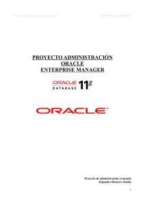 proyecto administración oracle enterprise manager