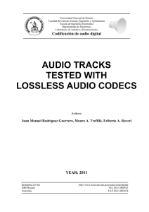 audio tracks tested with lossless audio codecs - FCEIA