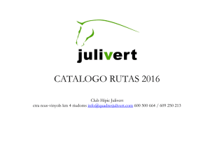 Catalogo Rutas 2016