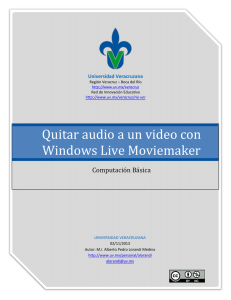 Quitar audio a un video con Windows Live Moviemaker