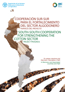 South-South Cooperation for Strengthening the Cotton Sector