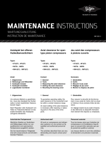 maintenance instructions
