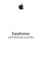 Earphones with Remote and Mic