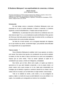 El Budismo Mahayana1 una espiritualidad sin creencias, ni dioses