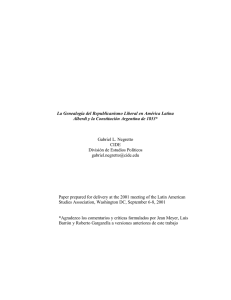 La Genealogía del Republicanismo Liberal en América Latina