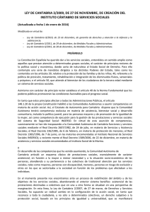 Ley de Cantabria 3/2009, de 27 de noviembre, de creación del