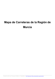 Mapa de Carreteras de la Región de Murcia