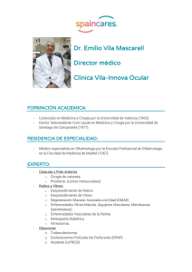 Dr. Emilio Vila Mascarell Director médico Clínica Vila