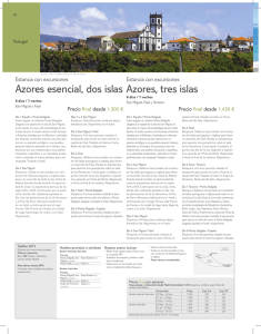 Azores esencial, dos islas Azores, tres islas