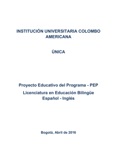 INSTITUCIÓN UNIVERSITARIA COLOMBO AMERICANA ÚNICA