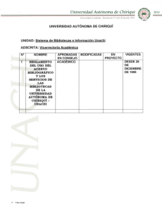 Reglamento del uso del Acervo Bibliográfico y los servicios de la