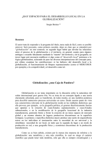 ¿hay espacio para el desarrollo local en la