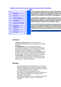 tratamiento infecciones urinarias