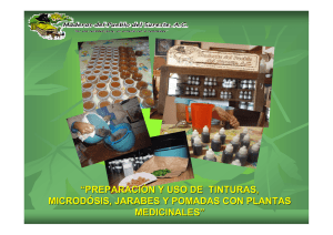 preparación y uso de tinturas, microdósis, jarabes y pomadas