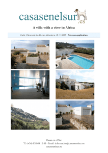A villa with a view to África