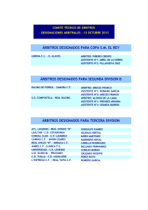 árbitros designados para copa sm el rey árbitros designados para