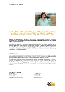 Comunicado_Ana_Cristina Domínguez Directora de RRHH de Fnac