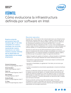 Cómo evoluciona la infraestructura definida por software en Intel