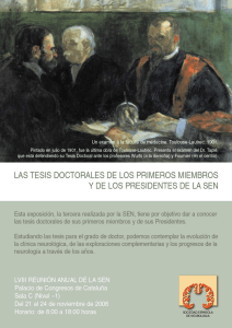 LAS TESIS DOCTORALES DE LOS PRIMEROS MIEMBROS