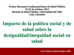 Política social - Segundo Encuentro Latinoamericano de Salud