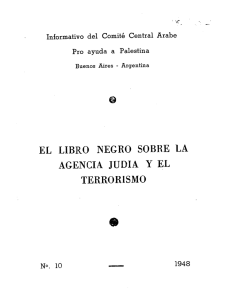 El libro negro sobre la Agencia Judía y el