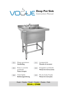 Deep Pot Sink - Bar Solutions