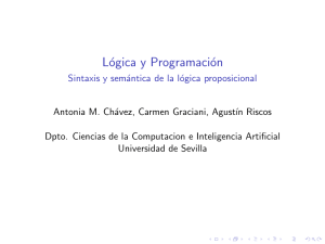 Lógica y Programación - Sintaxis y semántica de la lógica
