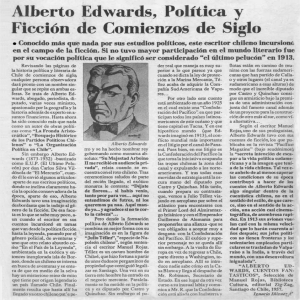 Alberto Edwards, Politica y
