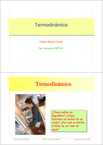 Termodinámica - Universidad de Sevilla