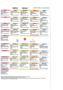 Menú escolar febrero 2016