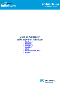 Guía de Conexión WiFi móvil en infinitum