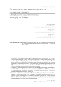 Ethnophilosophy through intercultural philosophy and