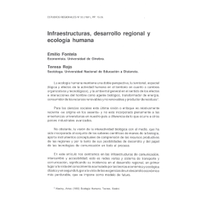 Infraestructuras, desarrollo regional y ecología humana