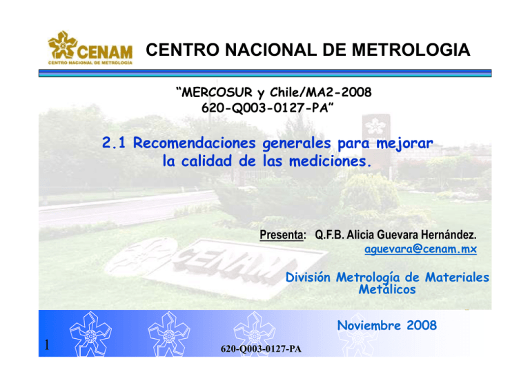 Centro Nacional De Metrologia