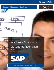 2016 Academia Gestión de Materiales (SAP MM)