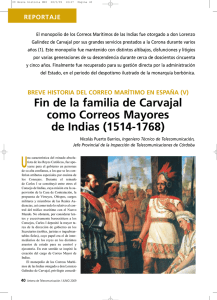 Fin de la familia de Carvajal como Correos Mayores de Indias (1514