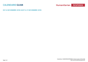 Calendario Guam | HumanitarianResponse