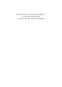 proceedings of the ii conference of the spanish society for