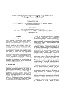 Descubriendo la Arquitectura de Sistemas de Software Híbridos: Un