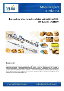 Línea de producción de galletas automática (500